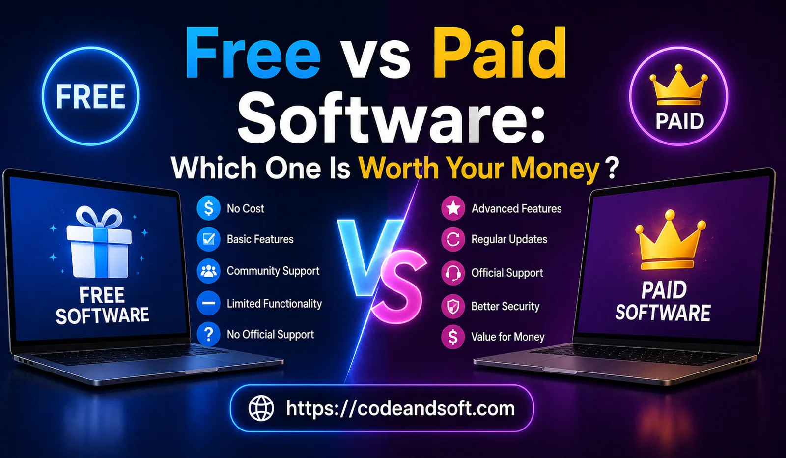 Free vs. Paid Software 2026: Pros, Cons, Costs & Best Choices